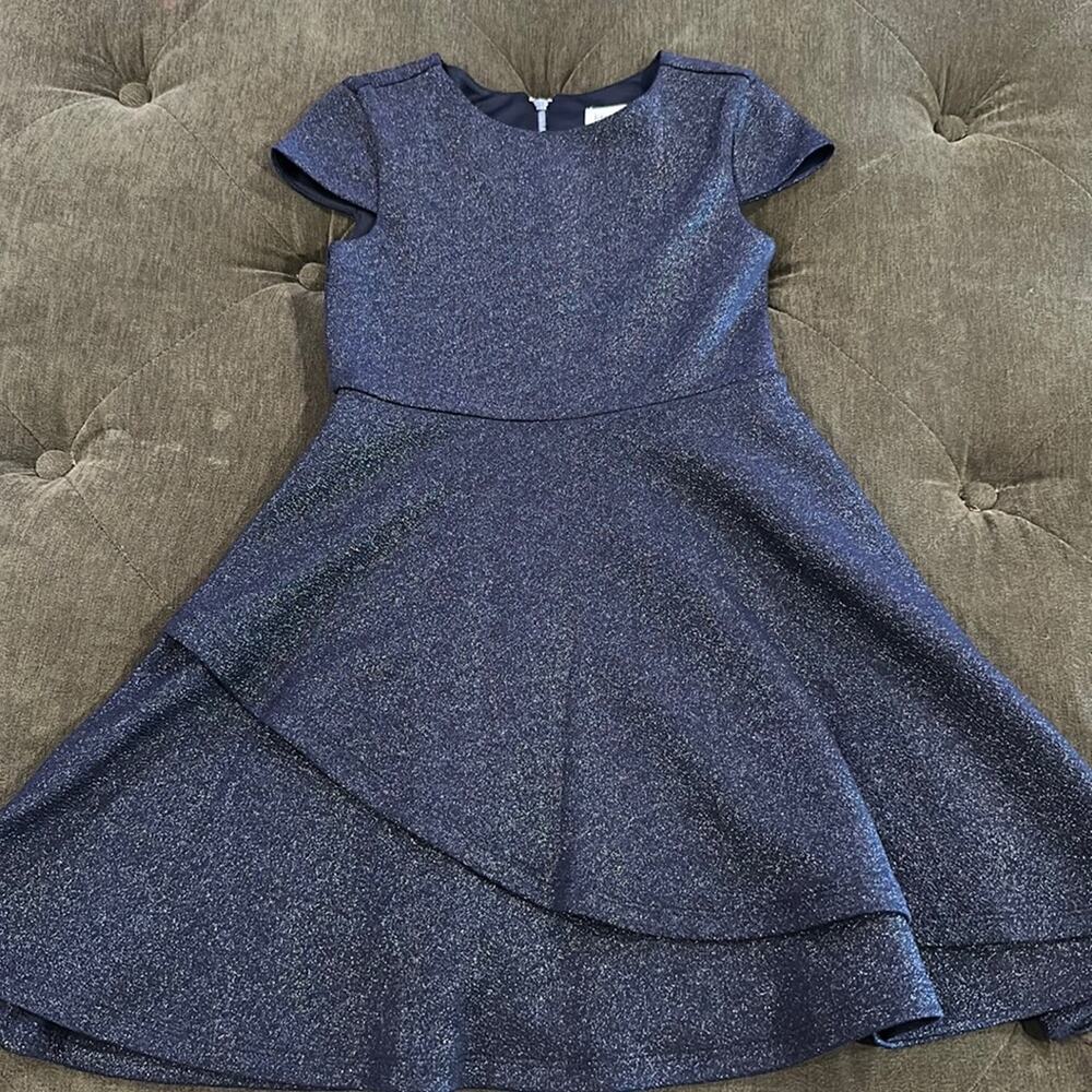 Little angels navy dress size 4 NWT